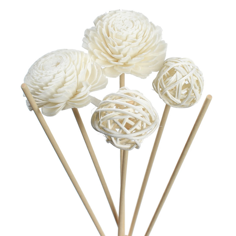 10 KOM Bijelo ružičasti štapići od ratana od ruže Bez vatre Mirisi od trske Difuzor Štapići Diy ukrasi Uređenje doma