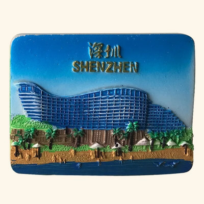 Kina Shenzhen Magneti za hladnjak Guangdong Putujući suveniri Naljepnice za hladnjak Vjenčani darovi Magnetske naljepnice s oglasnom pločom