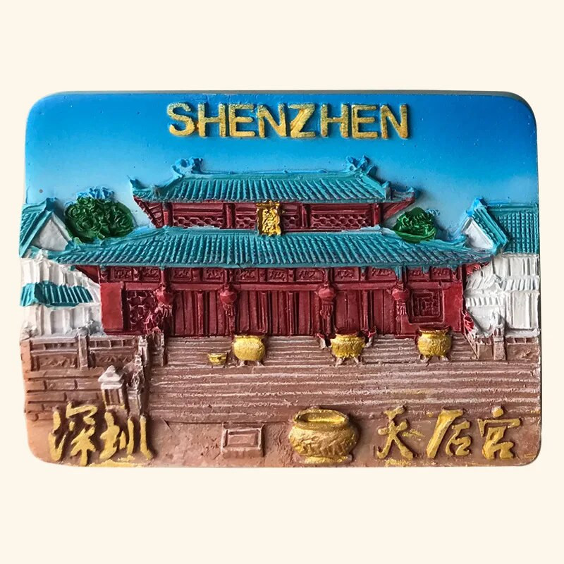 Kina Shenzhen Magneti za hladnjak Guangdong Putujući suveniri Naljepnice za hladnjak Vjenčani darovi Magnetske naljepnice s oglasnom pločom