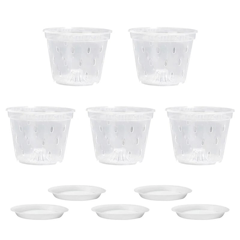 1 tk lillepott kandikuga Aia istutusmasin Aukudega drenaažipotid Läbipaistvad orhideekorvid Plastist hingavad lillepotid