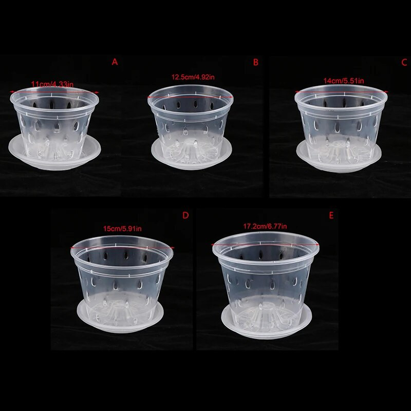 1 tk lillepott kandikuga Aia istutusmasin Aukudega drenaažipotid Läbipaistvad orhideekorvid Plastist hingavad lillepotid