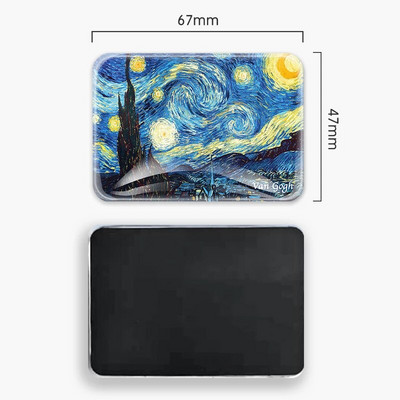 Van Gogo aliejinė tapyba Saulėgrąža Žvaigždėtas dangus Šaldytuvas Magnetinis stiklas Šaldytuvas Magnetiniai lipdukai Namų dekoro kolekcijos dovanos