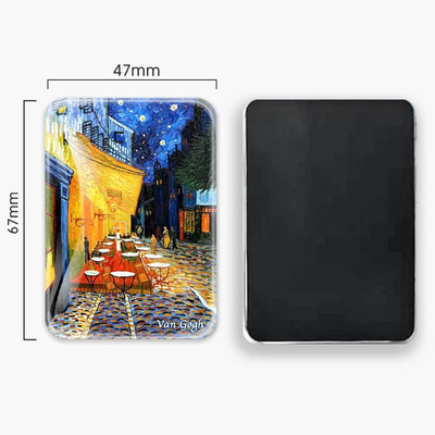 Van Gogo aliejinė tapyba Saulėgrąža Žvaigždėtas dangus Šaldytuvas Magnetinis stiklas Šaldytuvas Magnetiniai lipdukai Namų dekoro kolekcijos dovanos