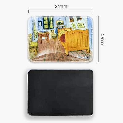 Van Gogo aliejinė tapyba Saulėgrąža Žvaigždėtas dangus Šaldytuvas Magnetinis stiklas Šaldytuvas Magnetiniai lipdukai Namų dekoro kolekcijos dovanos