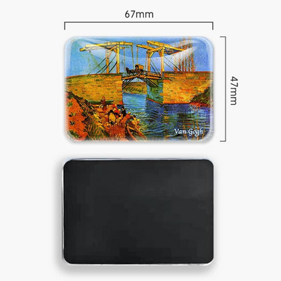 Van Gogo aliejinė tapyba Saulėgrąža Žvaigždėtas dangus Šaldytuvas Magnetinis stiklas Šaldytuvas Magnetiniai lipdukai Namų dekoro kolekcijos dovanos