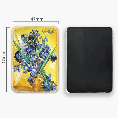 Van Gogo aliejinė tapyba Saulėgrąža Žvaigždėtas dangus Šaldytuvas Magnetinis stiklas Šaldytuvas Magnetiniai lipdukai Namų dekoro kolekcijos dovanos