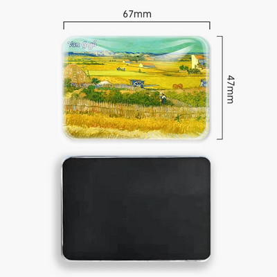 Van Gogo aliejinė tapyba Saulėgrąža Žvaigždėtas dangus Šaldytuvas Magnetinis stiklas Šaldytuvas Magnetiniai lipdukai Namų dekoro kolekcijos dovanos