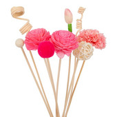 9PCS Red No Fire Štapići za raspršivač mirisa od trske od ratana Raspršivač mirisa za kućni vrt Sobni ukras s aromatičnim tamjanom