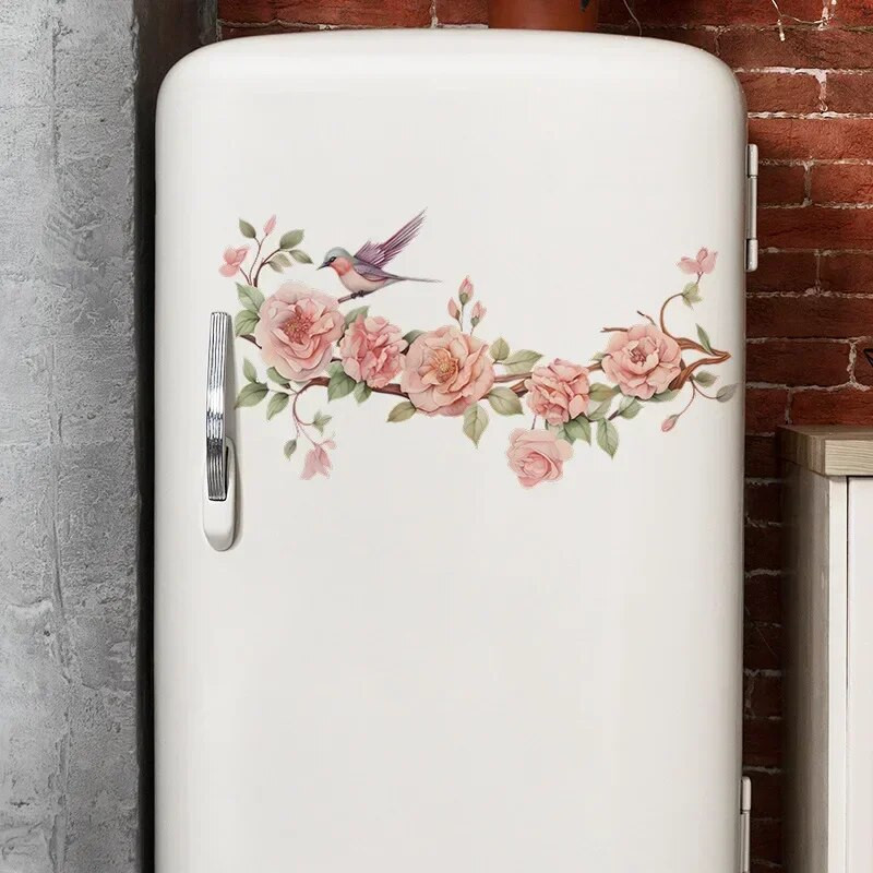 Gėlių šakos Paukščiai Miegamasis Svetainė Studija Namų apdaila Sienų lipdukai Didmeninė prekyba Lipnios Pegatinas De Pared