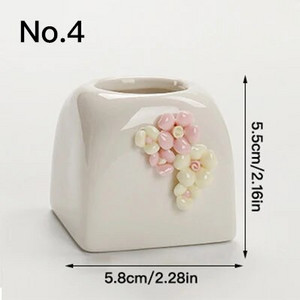 Keramička DIY posuda za cvijeće Vaza Sadilica Biljke u saksiji Bonsai Dekoracija kućnog ureda Stolni ukrasi Vrtni pribor Posuda za sukulentne biljke