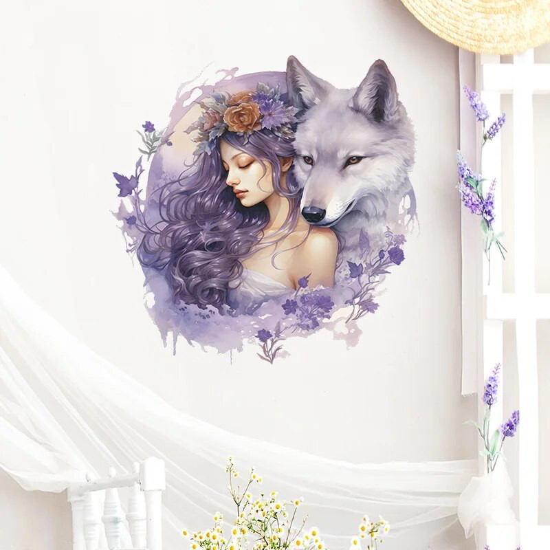 Uued printsessi hunditüdruku seinakleebised Tüdrukutoa lillede liblika seinakleebis Magamistoa Beebitoa kaunistus Elutoa kodukaunistus