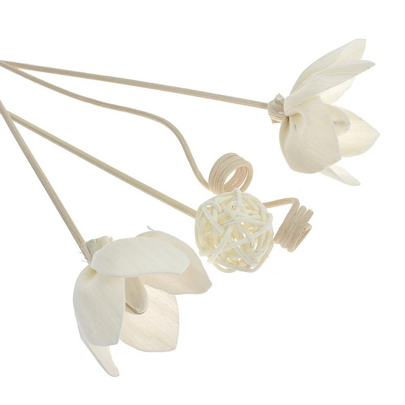 Lillekujuline rotangist õlihajuti täitepulk, pilliroo hajuti asenduspulk DIY käsitsi valmistatud kodukaunistused, lilled, aromaatsed rotangist