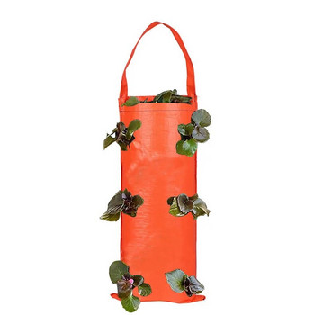 Многофункционална висяща чанта за отглеждане на ягоди с главата надолу Плантатор за домати, картофи, зеленчуци, цветя, торби за отглеждане на растения Градинска декорация
