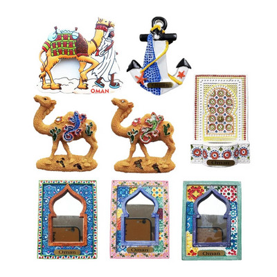 Asia Oman Suvenir turistic Autocolant magnetic Frigider Articole de decorare pentru frigider Articole de artizanat Cadouri