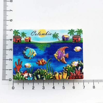 Colombia Magneti za hladnjak Cartagena Turistički suveniri Naljepnice za hladnjak Rođendanski darovi Magnetske naljepnice s oglasnom pločom