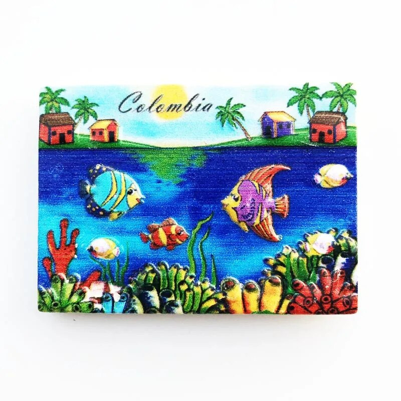 Colombia Magneti za hladnjak Cartagena Turistički suveniri Naljepnice za hladnjak Rođendanski darovi Magnetske naljepnice s oglasnom pločom