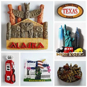 Amerika Washington DC Magneti za hladnjake Los Angeles Chicago New Jersey Savannah Texas Suveniri Sjedinjene Države Naljepnice za hladnjake