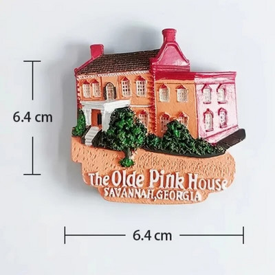 Amerika Washington DC Magneti za hladnjake Los Angeles Chicago New Jersey Savannah Texas Suveniri Sjedinjene Države Naljepnice za hladnjake