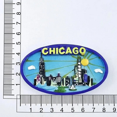 Amerika Washington DC Magneti za hladnjake Los Angeles Chicago New Jersey Savannah Texas Suveniri Sjedinjene Države Naljepnice za hladnjake