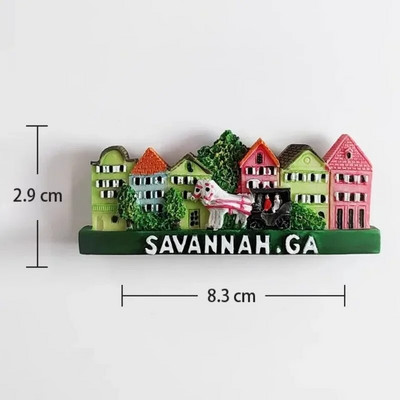 Amerika Washington DC Magneti za hladnjake Los Angeles Chicago New Jersey Savannah Texas Suveniri Sjedinjene Države Naljepnice za hladnjake