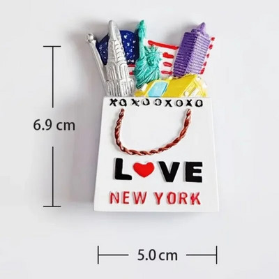 Amerika Washington DC Magneti za hladnjake Los Angeles Chicago New Jersey Savannah Texas Suveniri Sjedinjene Države Naljepnice za hladnjake