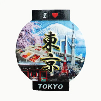 Магнит за хладилник за пътуване в Япония Сувенир Химеджи, планината Фуджи, Хакодате, Токио Креативен декор Магнити за хладилник за занаяти Идеи за подаръци