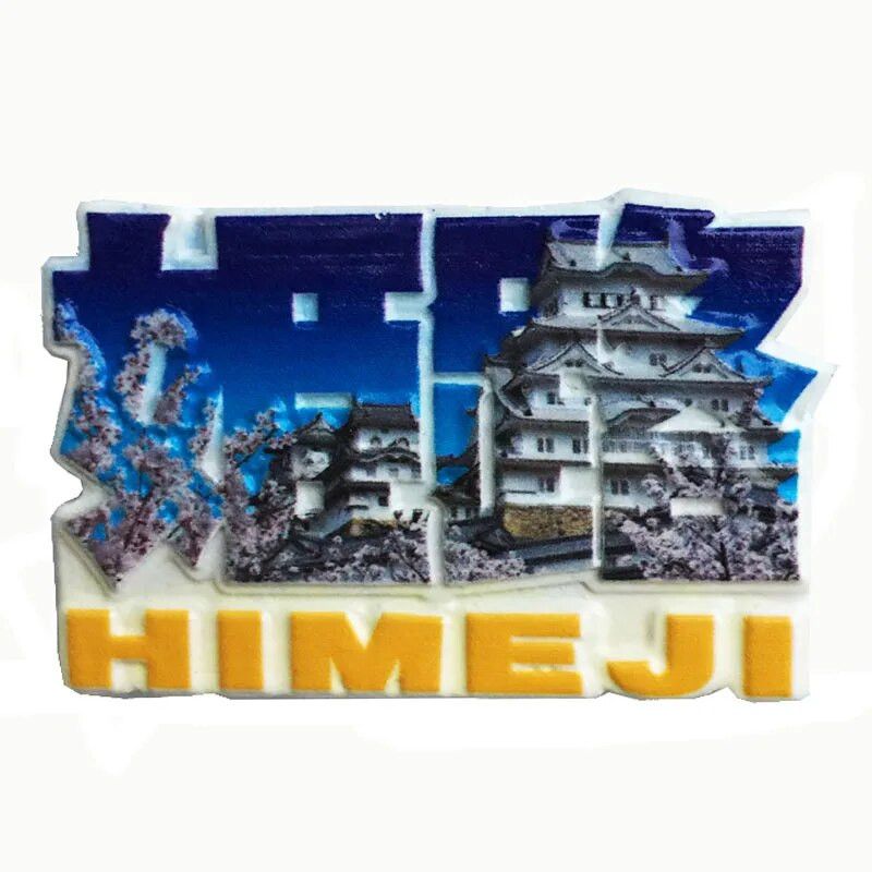 Jaapani reisikülmikumagneti suveniir Himeji, Fuji mägi, Hakodate, Tokyo Creative Decor Külmkapimagnetid käsitööks kingiideed