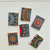 Mandala mustriga keraamiline külmkapi kleebis lillega pehme magnetiline kodukülmiku dekoratiivne kleebis