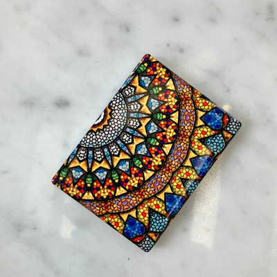 Mandala mustriga keraamiline külmkapi kleebis lillega pehme magnetiline kodukülmiku dekoratiivne kleebis