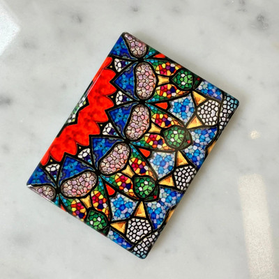 Mandala mustriga keraamiline külmkapi kleebis lillega pehme magnetiline kodukülmiku dekoratiivne kleebis