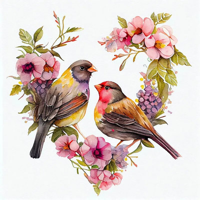 M718 Papige Ptice Umjetničke kućne zidne naljepnice Dekoracije za dječju sobu Ukrasne tapete za dom Dekoracije koje se mogu ukloniti