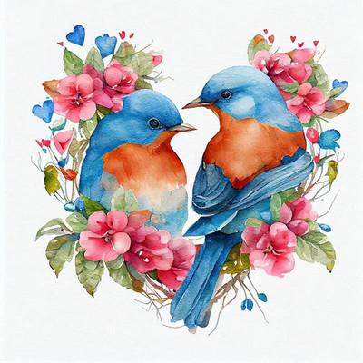 M718 Papige Ptice Umjetničke kućne zidne naljepnice Dekoracije za dječju sobu Ukrasne tapete za dom Dekoracije koje se mogu ukloniti