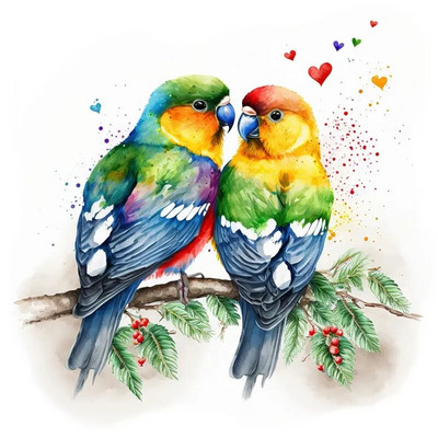 M718 Papige Ptice Umjetničke kućne zidne naljepnice Dekoracije za dječju sobu Ukrasne tapete za dom Dekoracije koje se mogu ukloniti