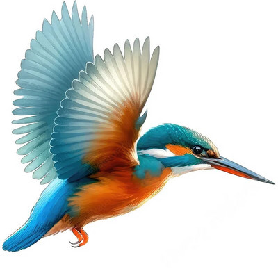 Three Ratels QN16 Akvarele, rankomis dažytas smaragdinis paukščio meno lipdukas, atsparus vandeniui, lipnus