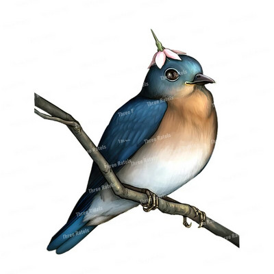 Three Ratels QCF146 Cvijet i ptica elegantna umjetnost autohezija naljepnica uređenje doma električni uređaji ogrebotine štit naljepnice