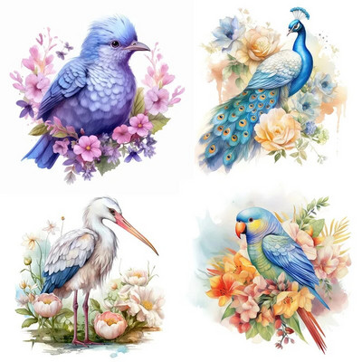 C77# Cute cartoon bird wall stickers children`s room background home decoration mural living room wallpaper funny decals