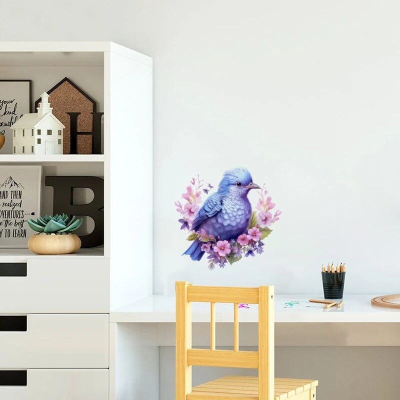 C77# Armsad koomiksilinnud seinakleebised lastetoa taustaks kodukaunistus seinamaaling elutoa tapeet naljakad kleebised