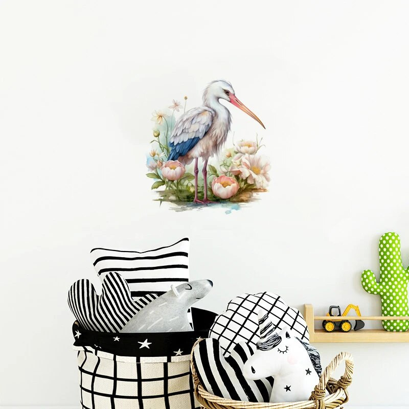 C77# Armsad koomiksilinnud seinakleebised lastetoa taustaks kodukaunistus seinamaaling elutoa tapeet naljakad kleebised