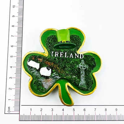 Iirimaa Külmikukleebised Shamrock Reisivad suveniirid Dublini Külmkapimagnetid Pulmakingitused Fotoseina magnetkleebised