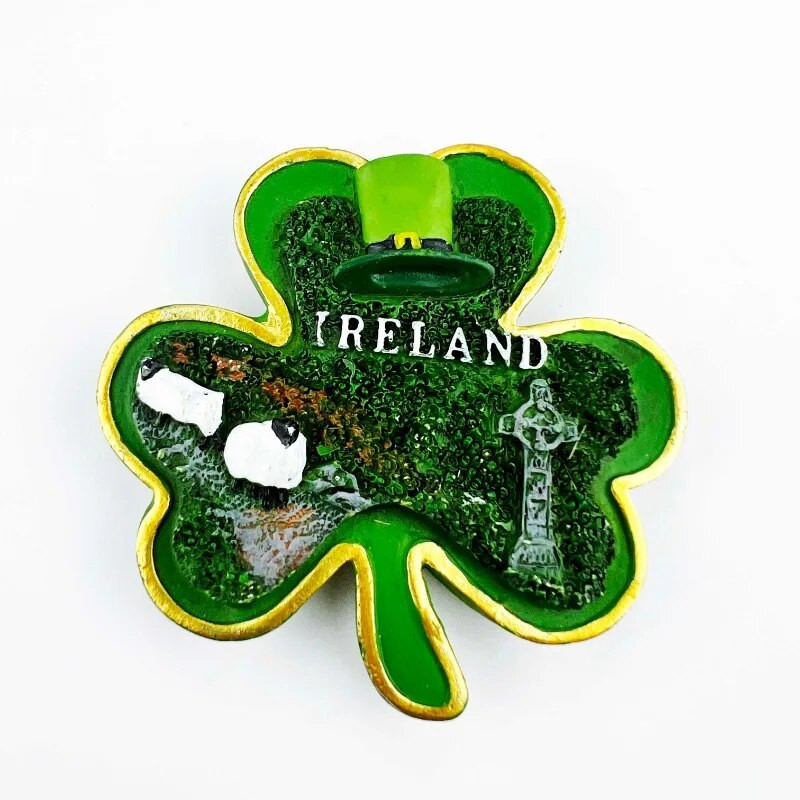 Iirimaa Külmikukleebised Shamrock Reisivad suveniirid Dublini Külmkapimagnetid Pulmakingitused Fotoseina magnetkleebised