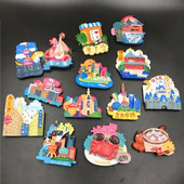 Slatki crtani film SHANGHAI Kina 3D Magnet Hladnjak Yuyuan Oriental Pearl City Temple Temple Bund Nanjing Road Hladnjak Magnet Suvenir