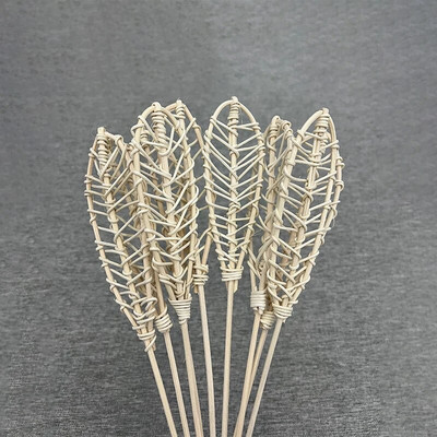 5db Leaf Shape Reed Diffúzor Rattan Sticks Természetes Reed Sticks Aroma Diffúzorhoz, Illóolaj, Lakásillat Lakberendezés