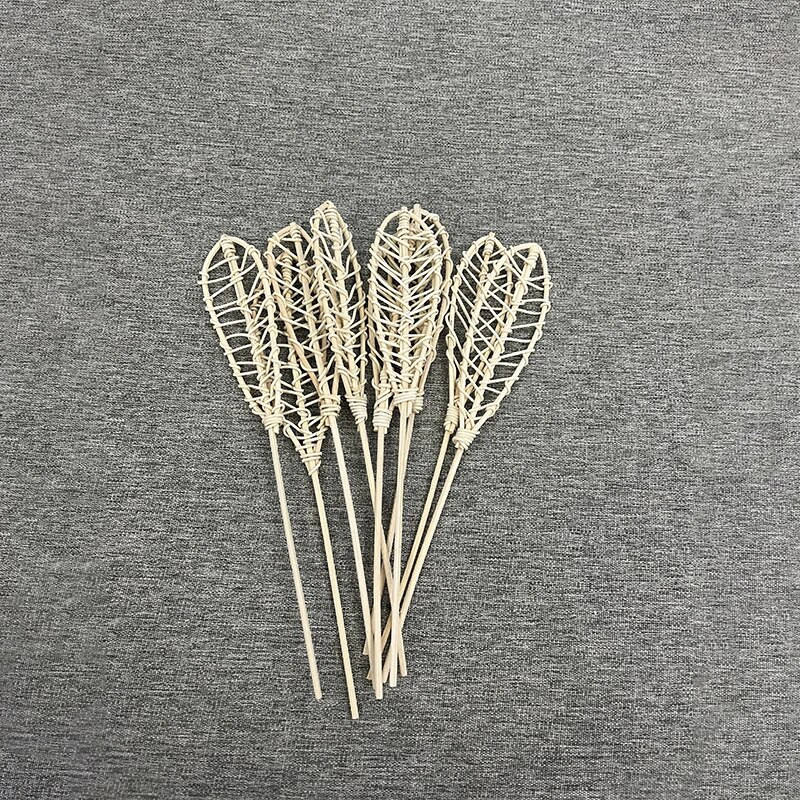 5db Leaf Shape Reed Diffúzor Rattan Sticks Természetes Reed Sticks Aroma Diffúzorhoz, Illóolaj, Lakásillat Lakberendezés