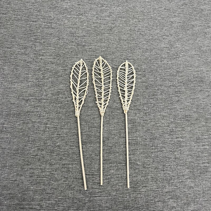 5db Leaf Shape Reed Diffúzor Rattan Sticks Természetes Reed Sticks Aroma Diffúzorhoz, Illóolaj, Lakásillat Lakberendezés