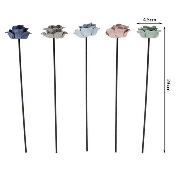 5 χρώματα 5 τμχ Δερμάτινο βελούδο τεχνητό λουλούδι Rattan Reed άρωμα Diffuser Refill Stick Diy Floral Decor Crafts