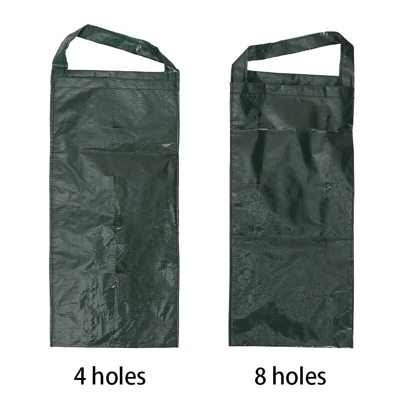 4/6/8/10 rupa Vreće za uzgoj biljaka Posuda Vrt Vertikalna zidna viseća Vreća za jagode Vreće za sadnju Balkonska sadilica za cvijeće