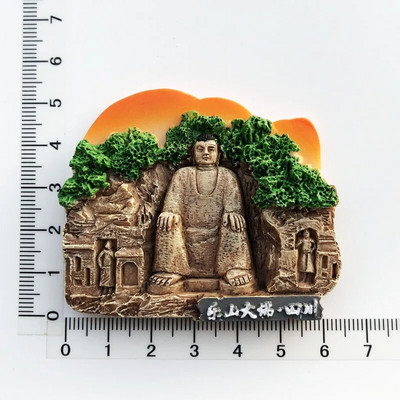 Kreativno kinesko poznato slikovito mjesto Magnet za hladnjak Osobnost 3D magnetske naljepnice za hladnjak Putni suveniri Magneti za hladnjak