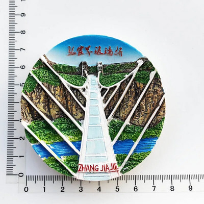 Kreativno kinesko poznato slikovito mjesto Magnet za hladnjak Osobnost 3D magnetske naljepnice za hladnjak Putni suveniri Magneti za hladnjak