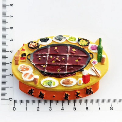 Kreativno kinesko poznato slikovito mjesto Magnet za hladnjak Osobnost 3D magnetske naljepnice za hladnjak Putni suveniri Magneti za hladnjak