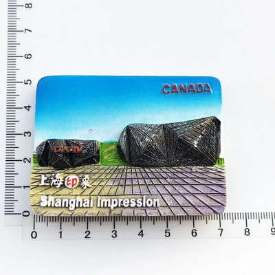 Kreativno kinesko poznato slikovito mjesto Magnet za hladnjak Osobnost 3D magnetske naljepnice za hladnjak Putni suveniri Magneti za hladnjak